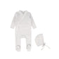 BEBE JOLEE GREY PIPED WRAP FOOTIE