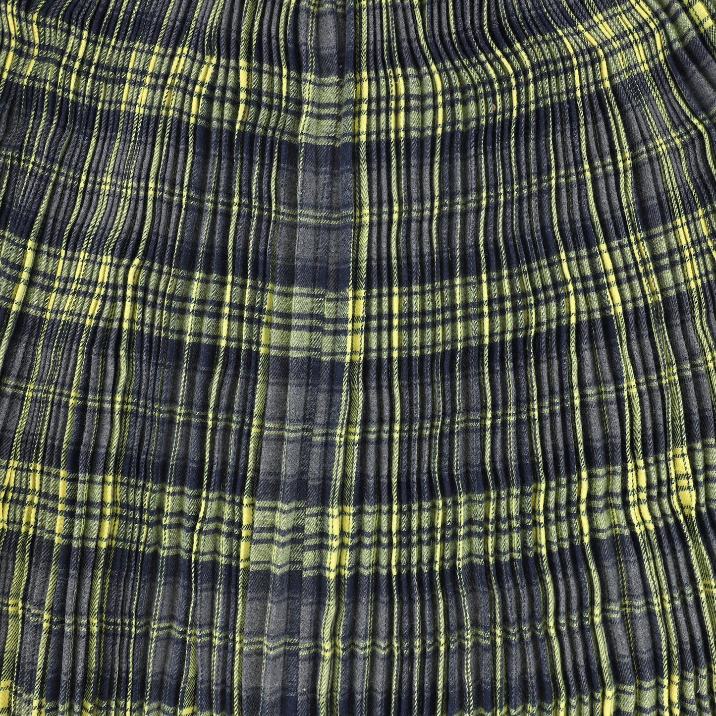 VALENTINA GREY GATHERED PLEAT PLAID MAXI SKIRT
