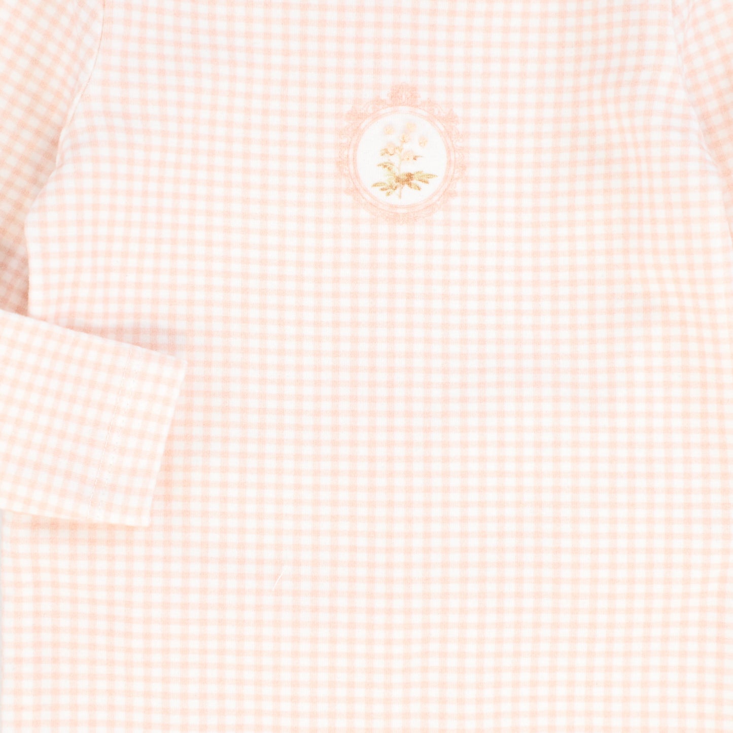 BEBE JOLEE PINK GINGHAM FRAME FOOTIE