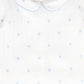 BEBE JOLEE LIGHT BLUE EMBROIDERED DOT FOOTIE