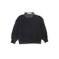 PHIL AND PHOEBE BLACK CORDUROY COLLAR POLO