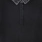 PHIL AND PHOEBE BLACK CORDUROY COLLAR POLO