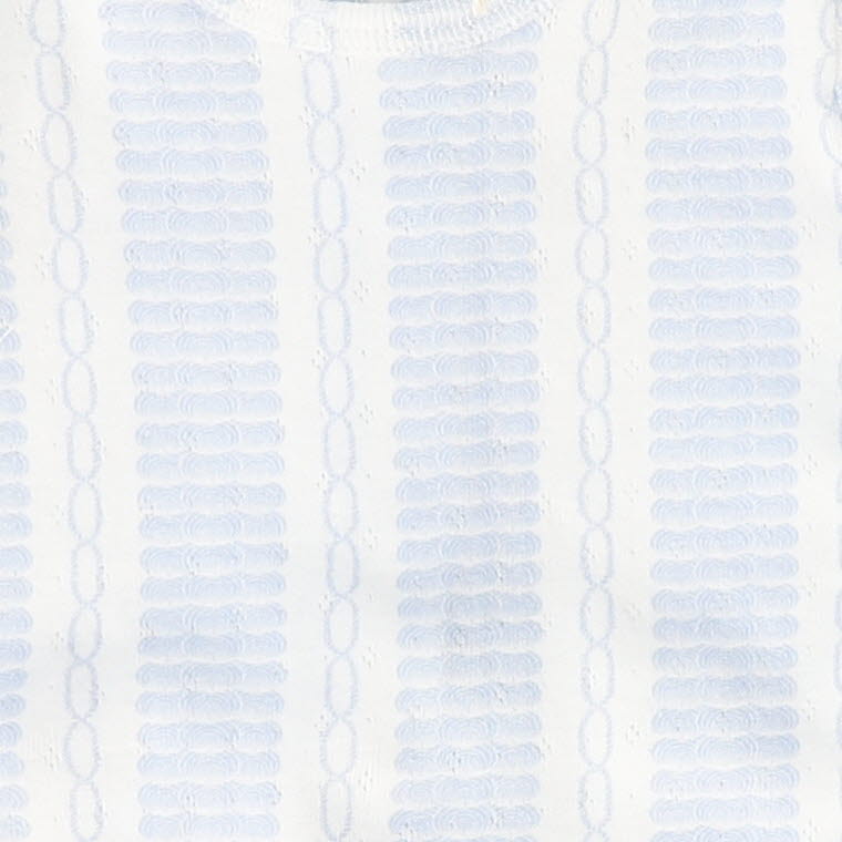 BEBE JOLEE BLUE PATTERN POINTELLE FOOTIE