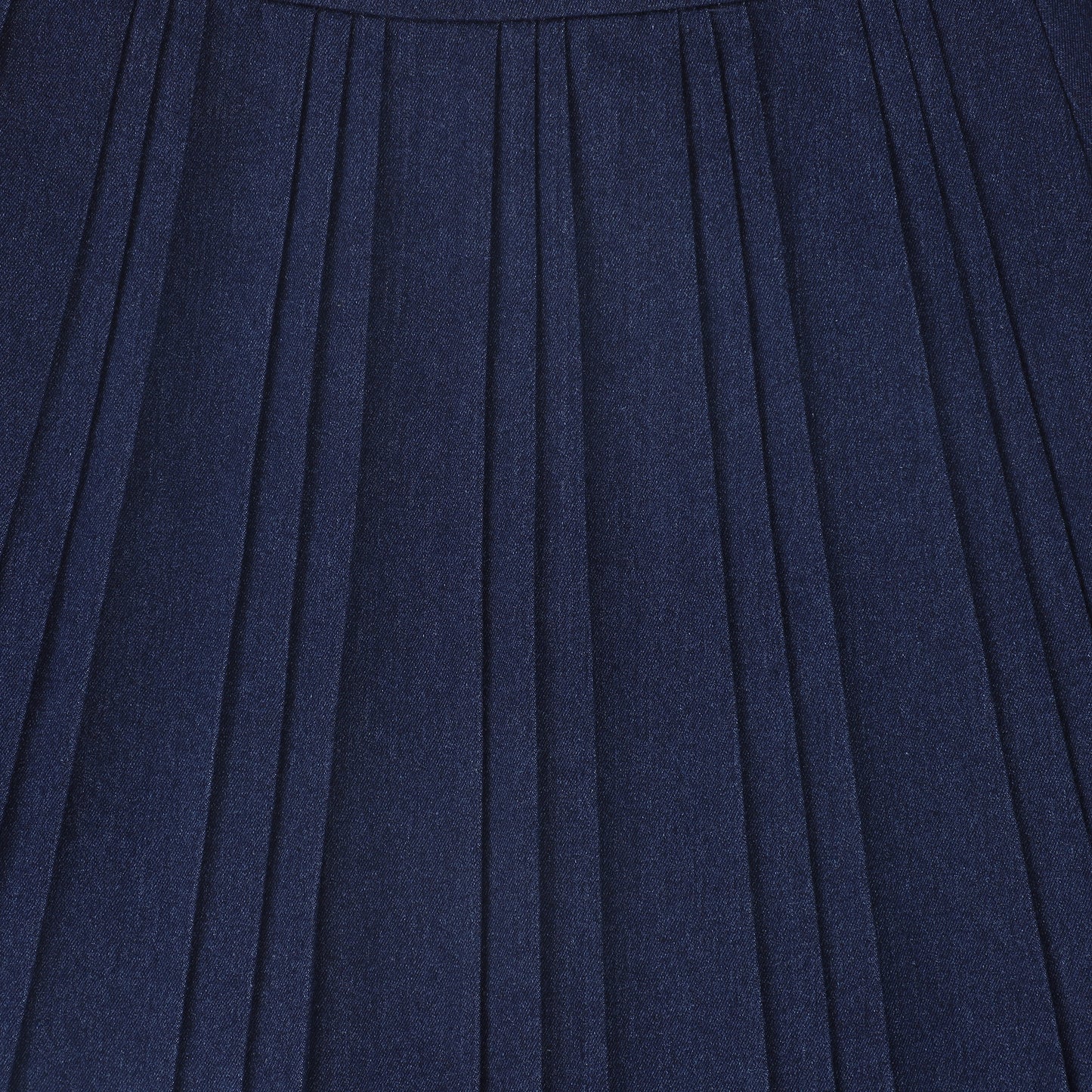 VALENTINA BLUE DENIM PLEATED SKIRT