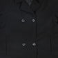 LE BOURDON BLACK DOUBLE BREASTED COAT