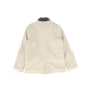 LE BOURDON OATMEAL VELVET COLLAR WOOL COAT