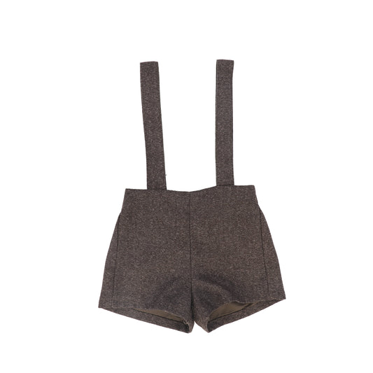 LE BOURDON BROWN TEXTURED OVERALLS