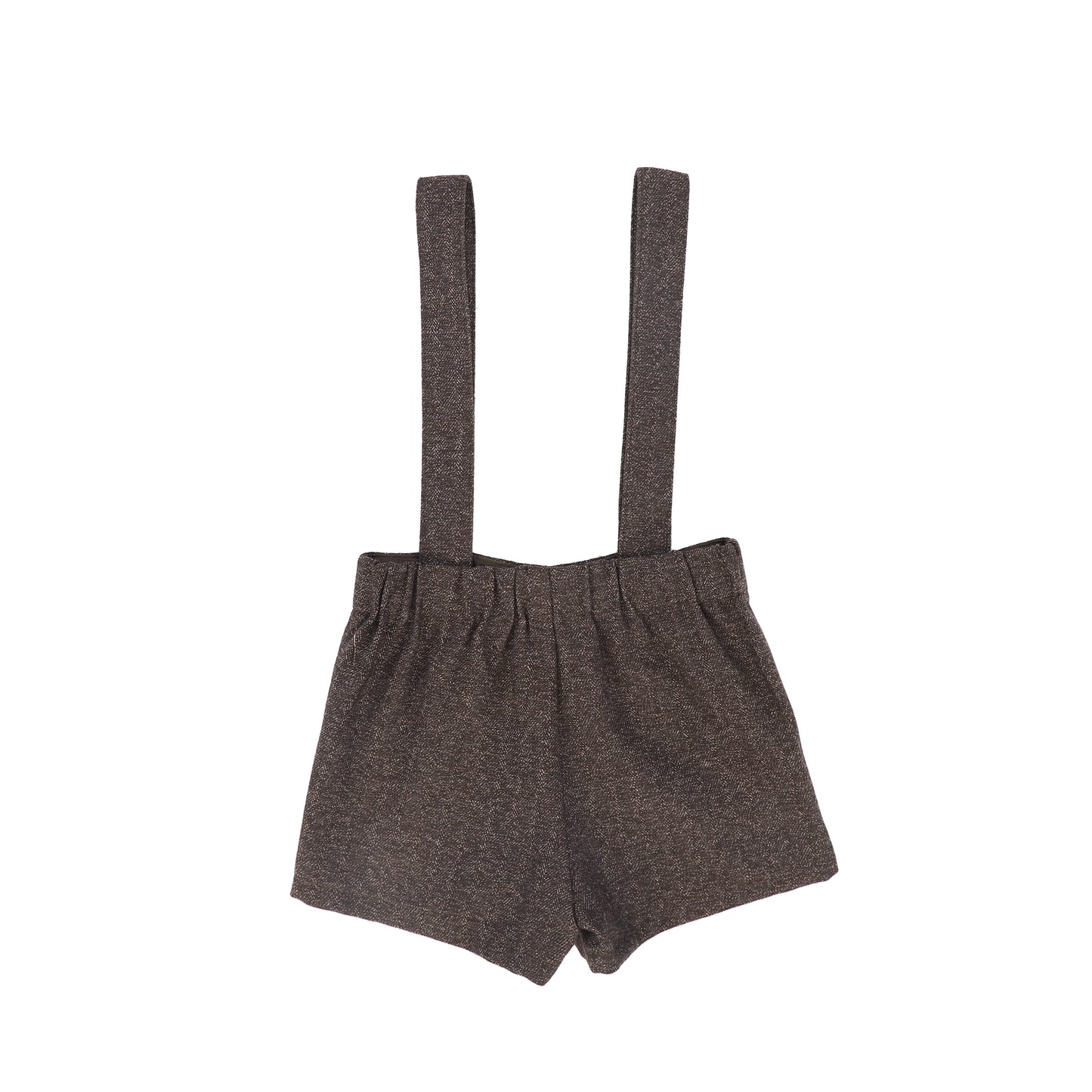 LE BOURDON BROWN TEXTURED OVERALLS