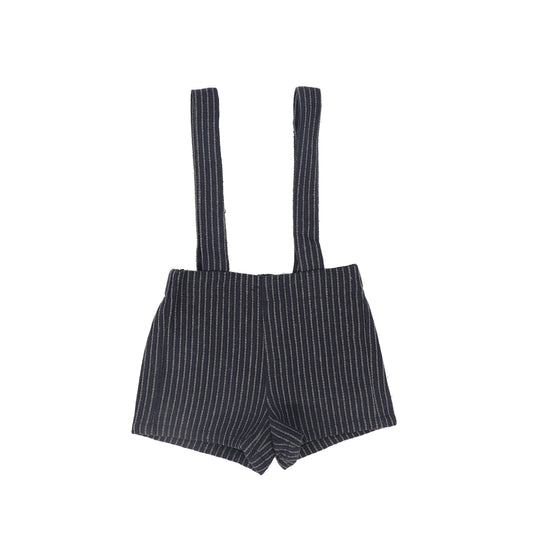 LE BOURDON NAVY TEXTURED OVERALLS