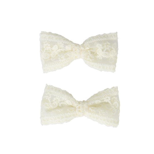 LA ENFANT CREAM LACE BOWS [Final Sale]