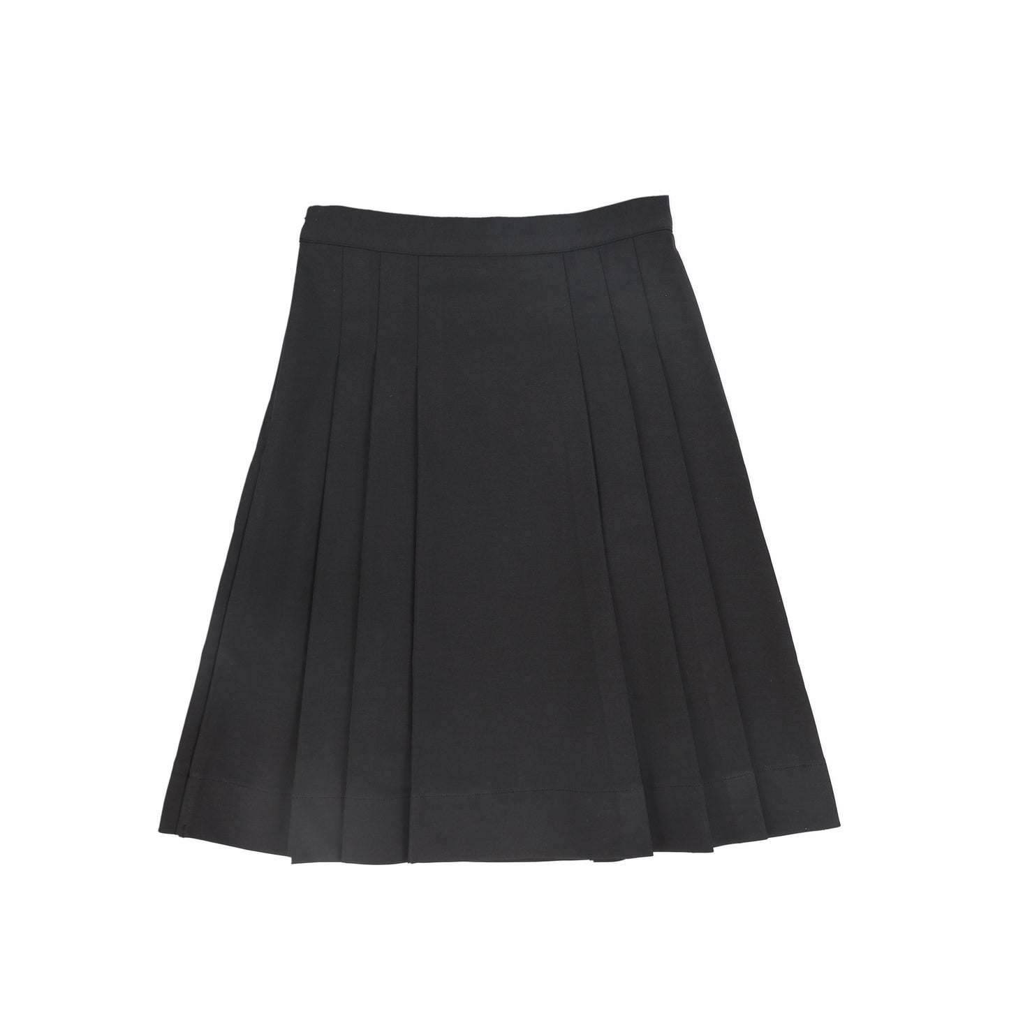 BAMBOO BLACK POCKET PLEATED SKIRT