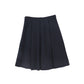 BAMBOO NAVY WOOL PLEAT SKIRT