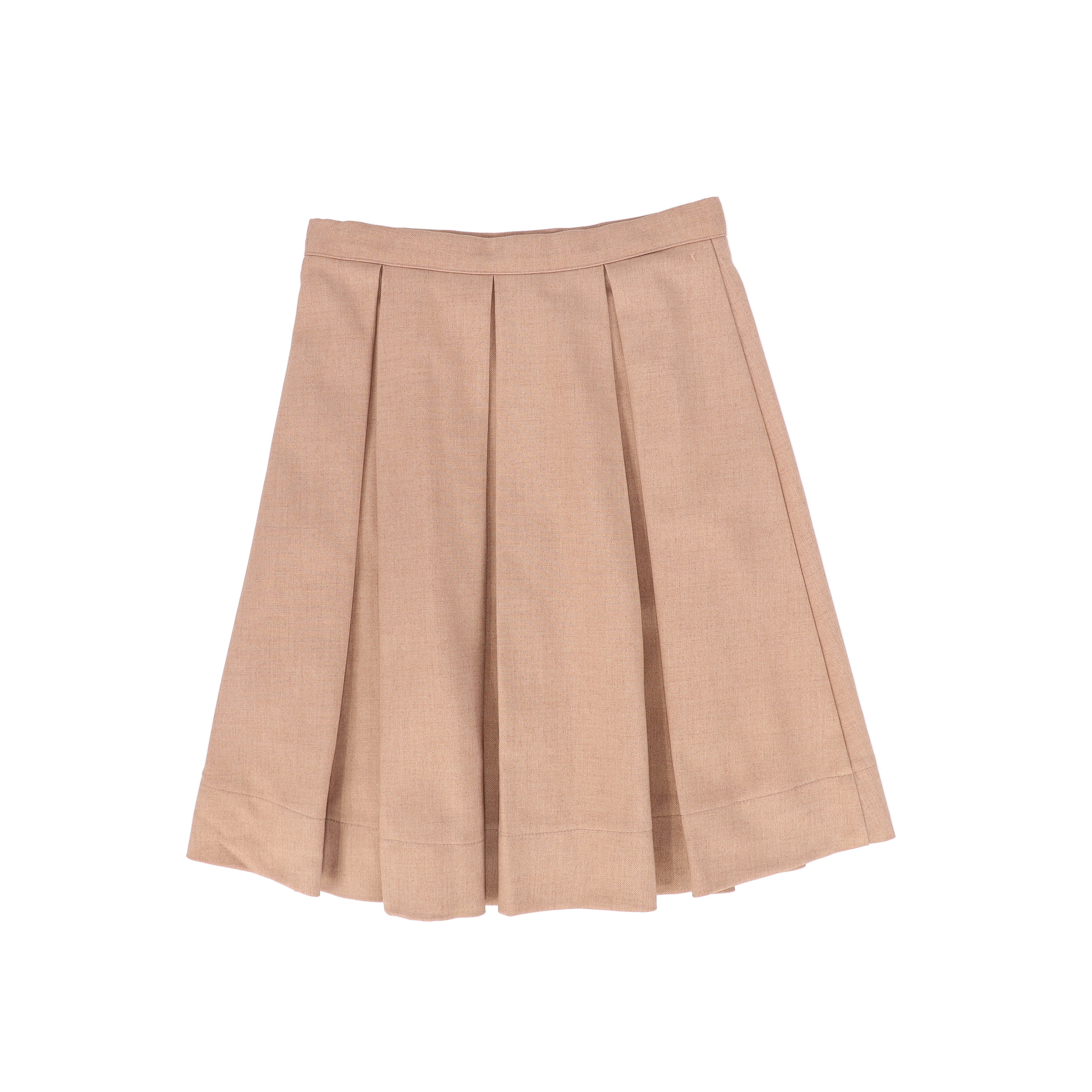 BAMBOO PINK WOOL PLEAT SKIRT [FINAL SALE] – Luibelle