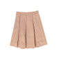 BAMBOO PINK WOOL PLEAT SKIRT