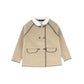 BAMBOO BEIGE PIPED DOUBLE BREASTED BLAZER
