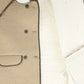 BAMBOO BEIGE PIPED DOUBLE BREASTED BLAZER