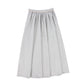 BAMBOO LIGHT GREY WOOL PIPED SKIRT