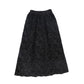 FRANCESCA GUILIANO BLACK VELVET GATHERED SKIRT
