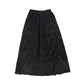 FRANCESCA GUILIANO BLACK VELVET GATHERED SKIRT