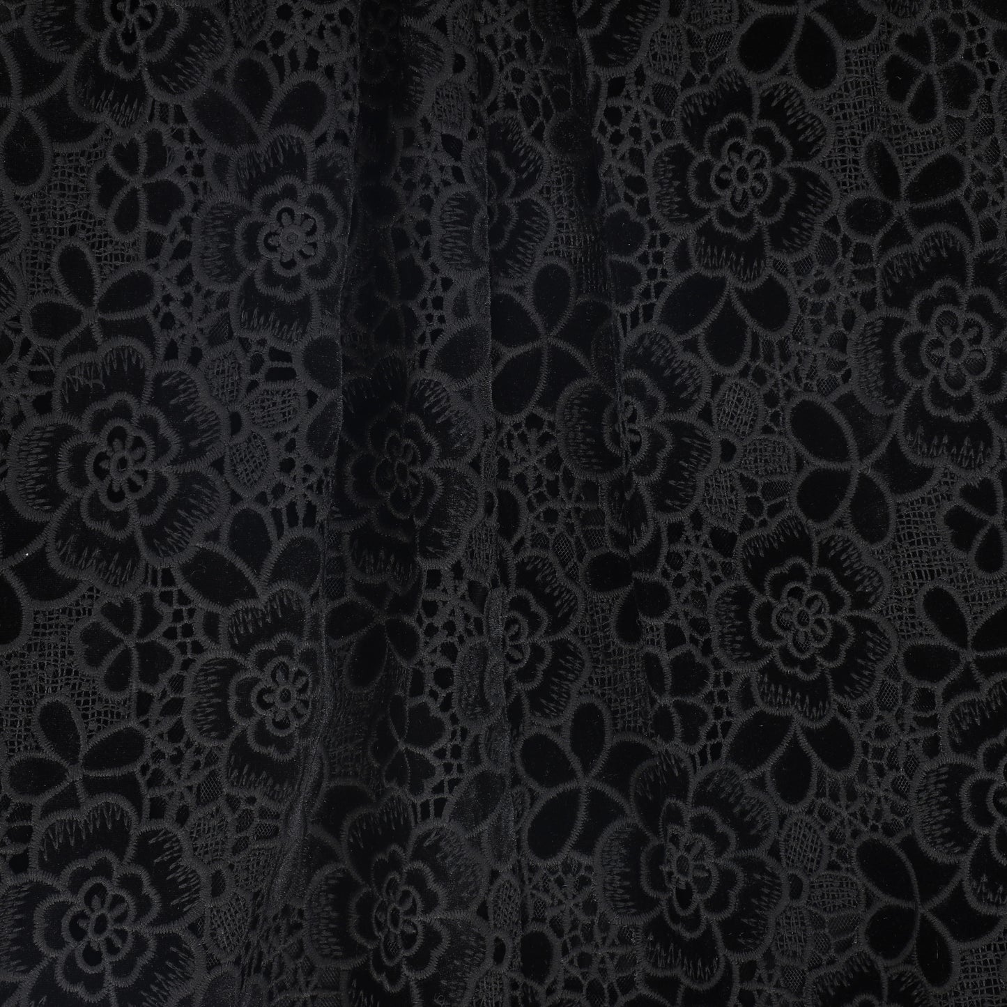 FRANCESCA GUILIANO BLACK VELVET GATHERED SKIRT