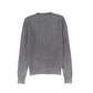 VALENTINA BLACK MINERAL WASH CABLE KNIT SWEATER