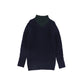 HARPER JAMES NAVY CENTER CABLE KNIT SWEATER