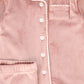 BAMBOO PINK VELOUR PIPED PAJAMA