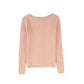 BAMBOO PINK CABLE KNIT COLLAR CARDIGAN