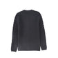 BACE COLLECTION GREY TEXTURED CROCHET KNIT CARDIGAN