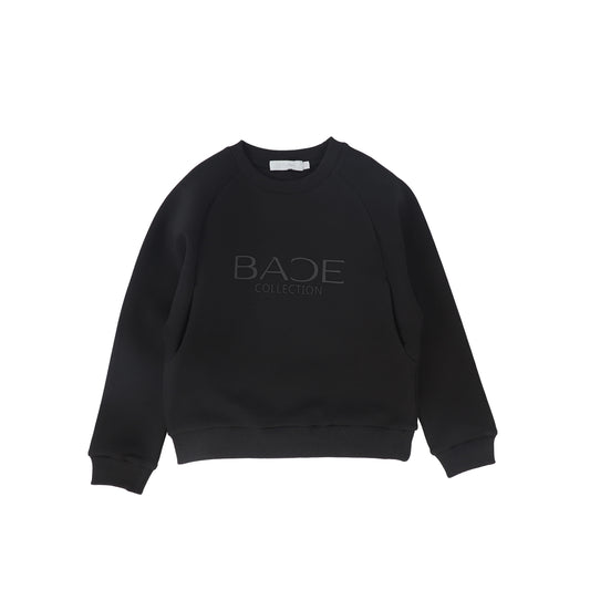 BACE COLLECTION BLACK TONAL PRINTED SWEATSHIRT