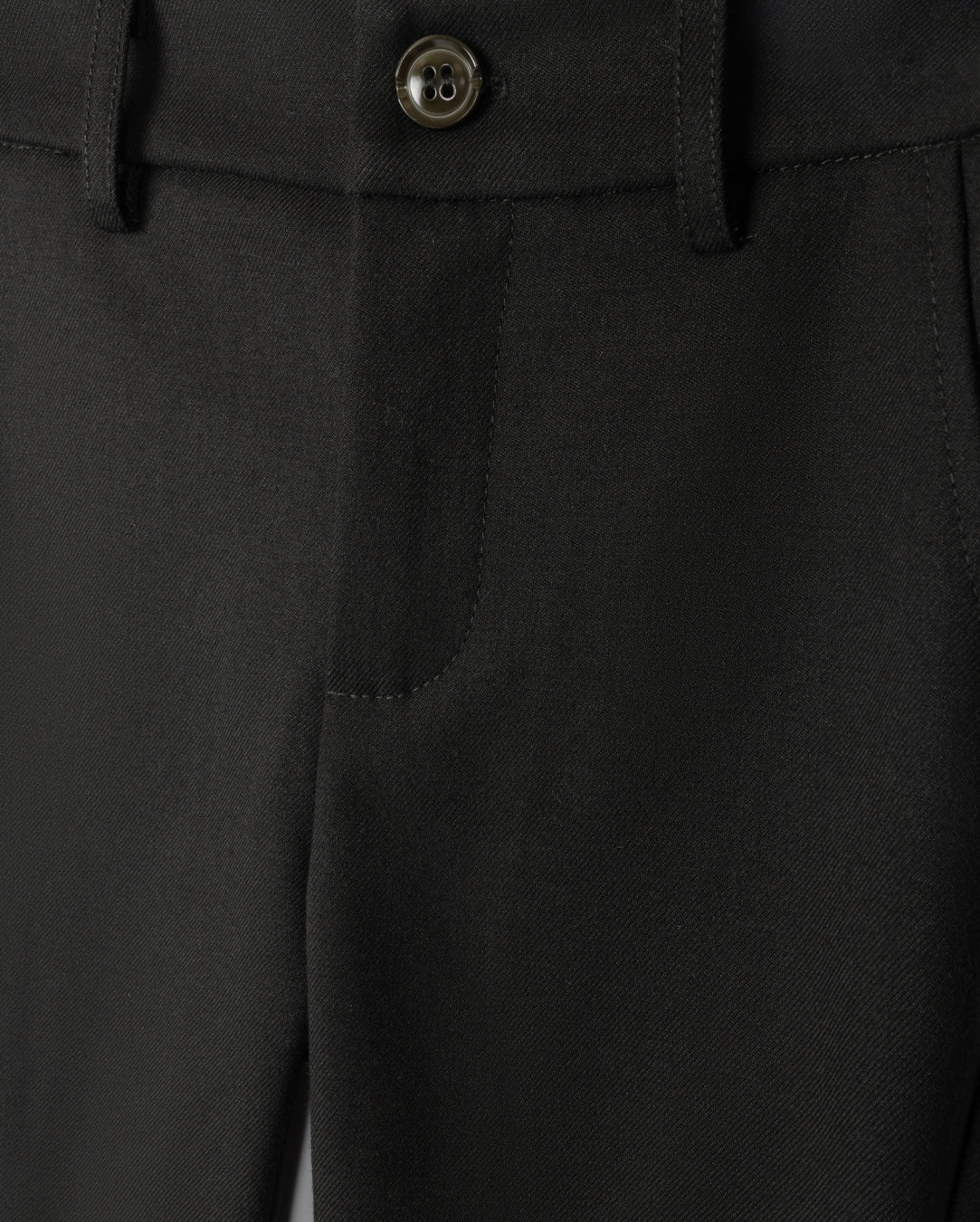 HARPER JAMES HUNTER GREEN WOOL SLIM PANTS