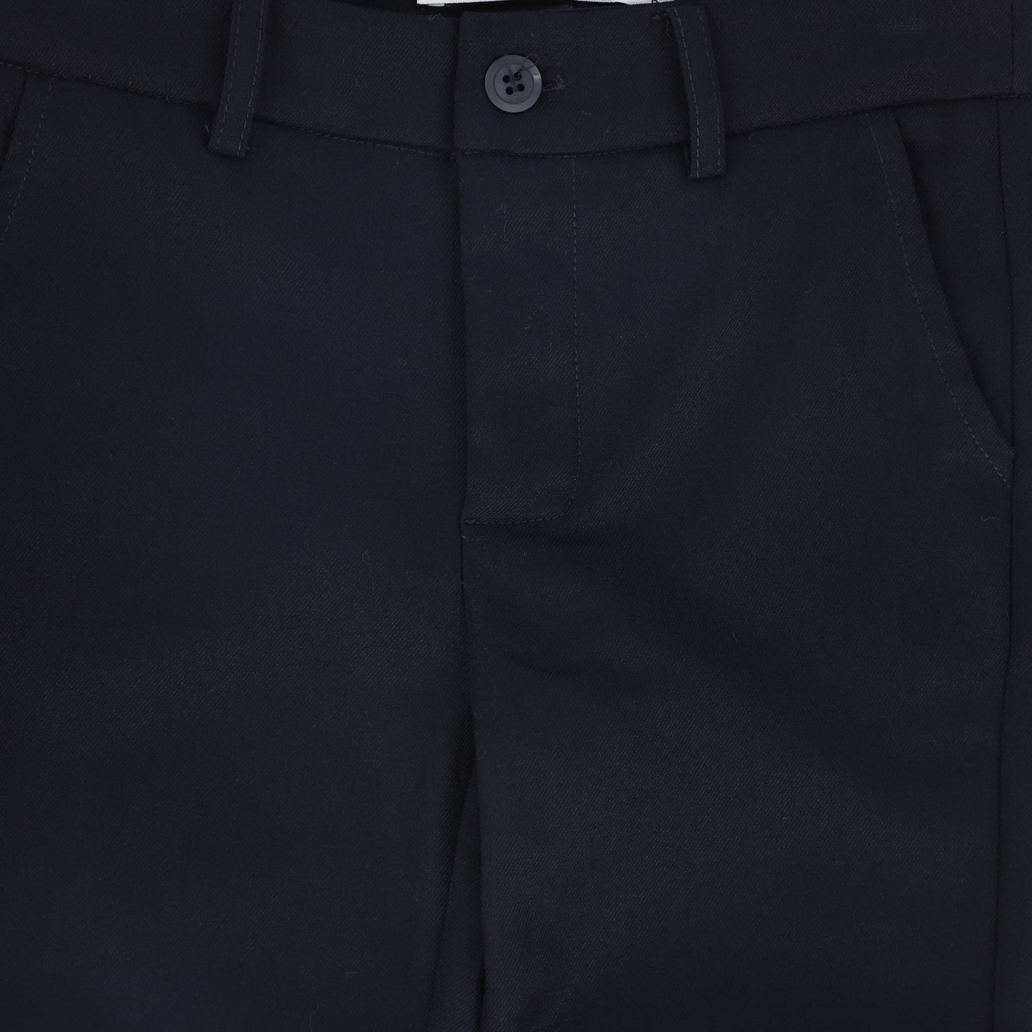 HARPER JAMES NAVY WOOL SLIM PANTS