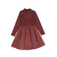 BACE COLLECTION RUST MOCKNECK CARGO DRESS