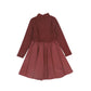 BACE COLLECTION RUST MOCKNECK CARGO DRESS