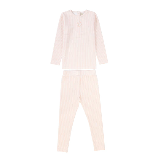 BEBE JOLEE PINK GINGHAM FRAME PAJAMAS