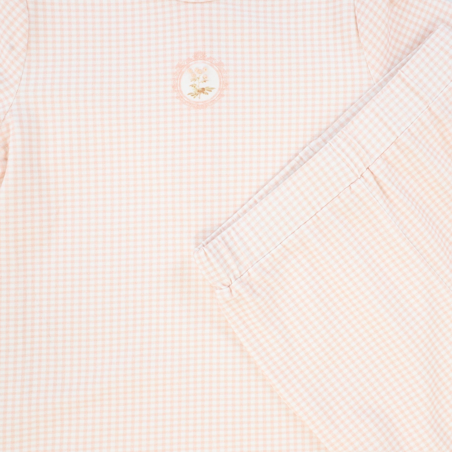 BEBE JOLEE PINK GINGHAM FRAME PAJAMAS