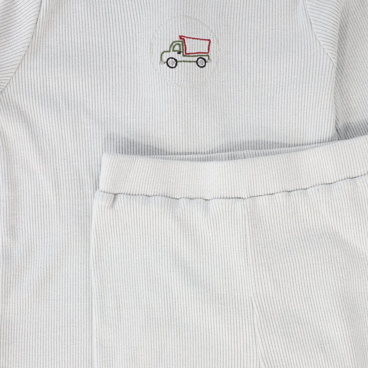 BEBE JOLEE CLOUDY BLUE EMBROIDERED PAJAMAS