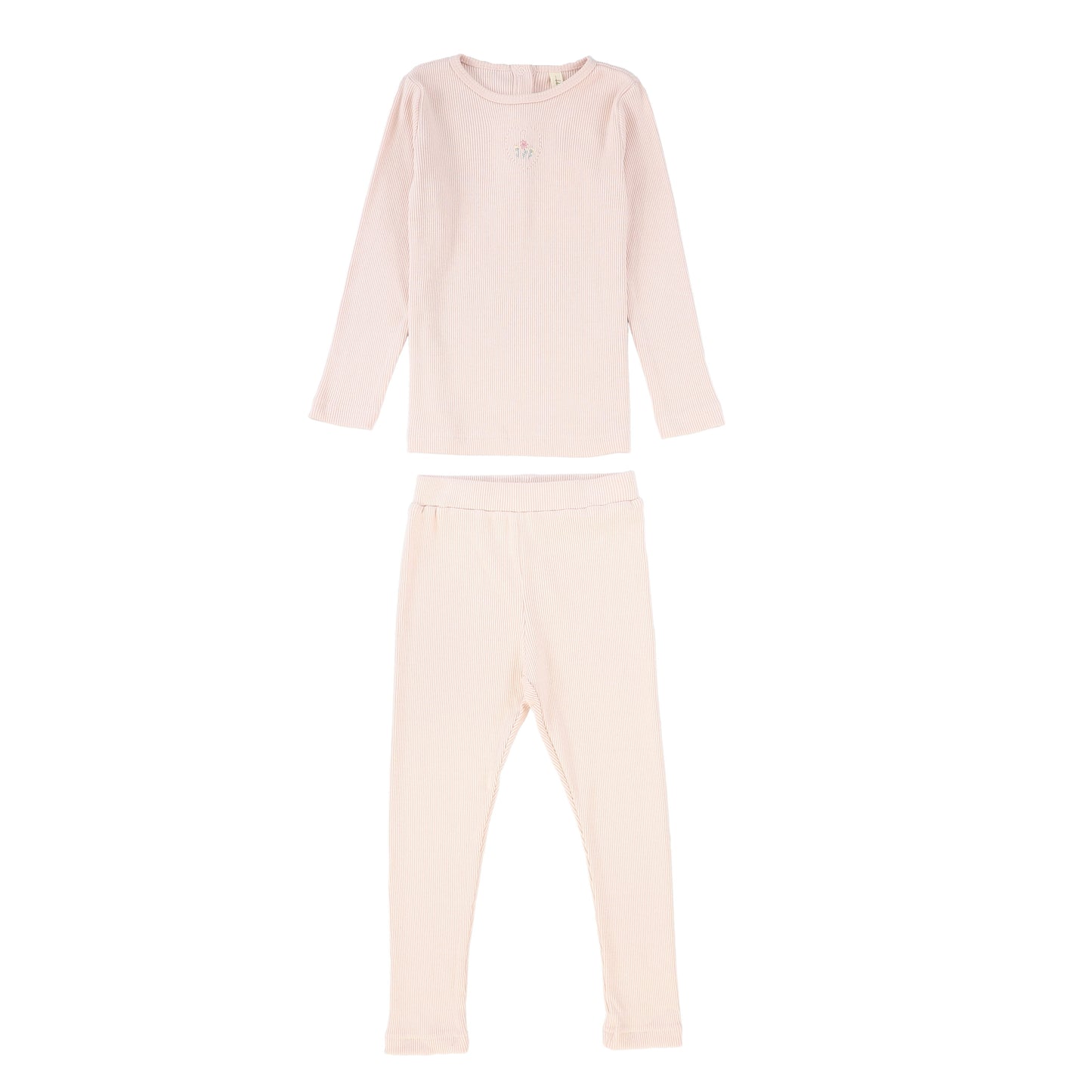 BEBE JOLEE PINK EMBROIDERED PAJAMAS