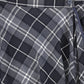 BAMBOO NAVY PLAID WRAP RUFFLE SKIRT