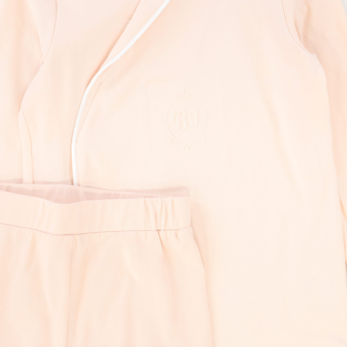 BEBE JOLEE PINK PIPED WRAP PAJAMAS