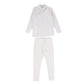 BEBE JOLEE GREY PIPED WRAP PAJAMAS