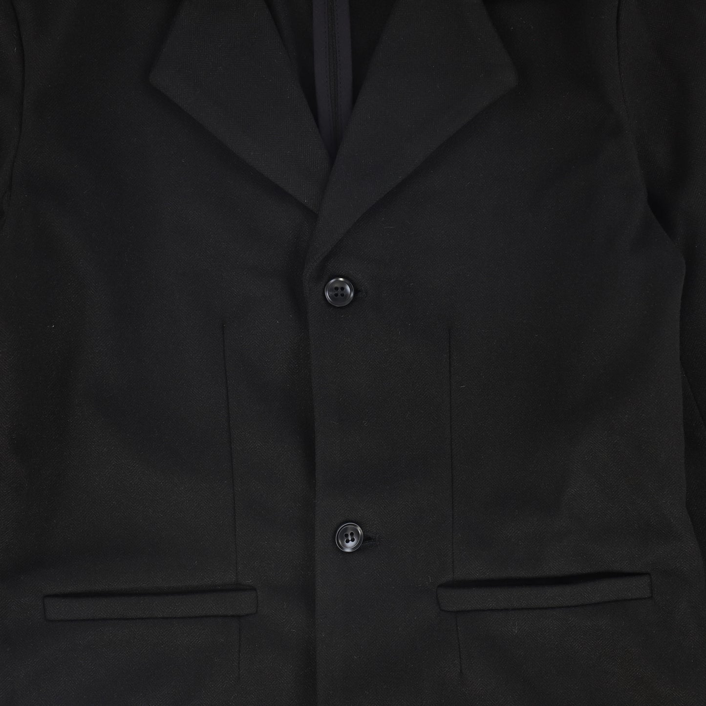 HARPER JAMES BLACK HERRINGBONE STRETCH BLAZER