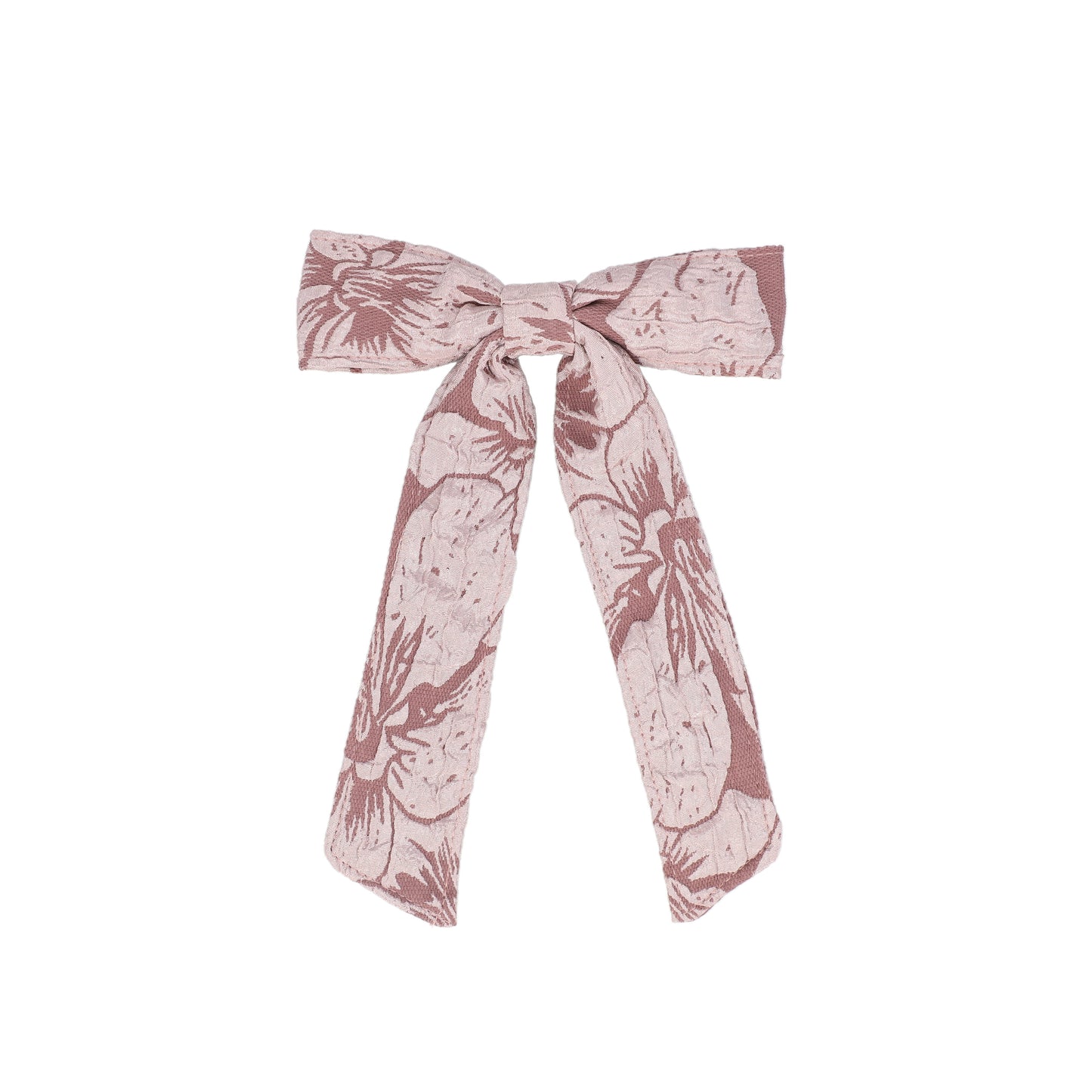 FRANCESCA GUILIANO PINK TEXTURED TAFFETA LONG BOW [FINAL SALE]