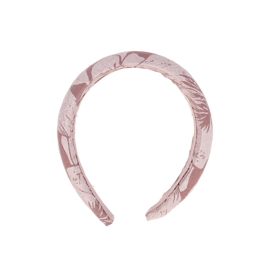 FRANCESCA GUILIANO PINK TEXTURED TAFFETA HEADBAND [FINAL SALE]