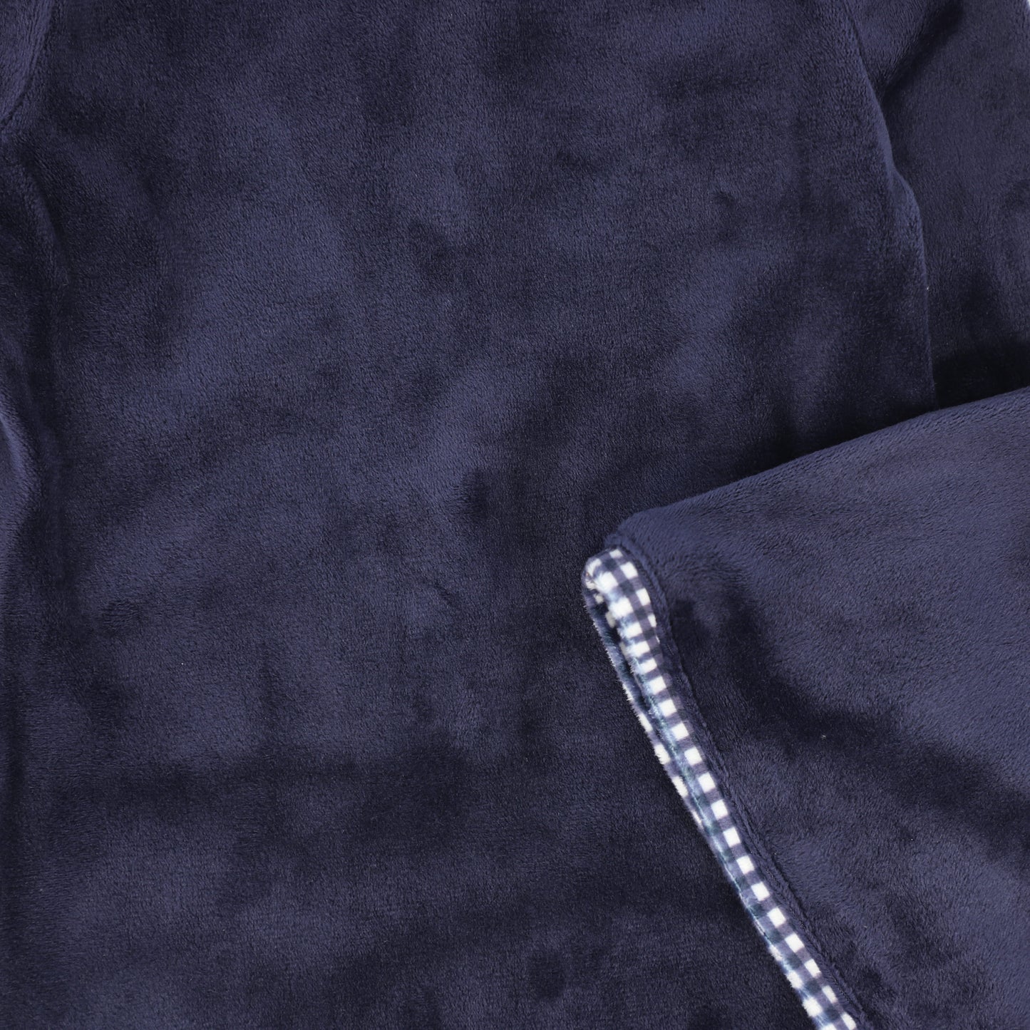 BAMBOO BLUE VELOUR PIPED FOOTIE