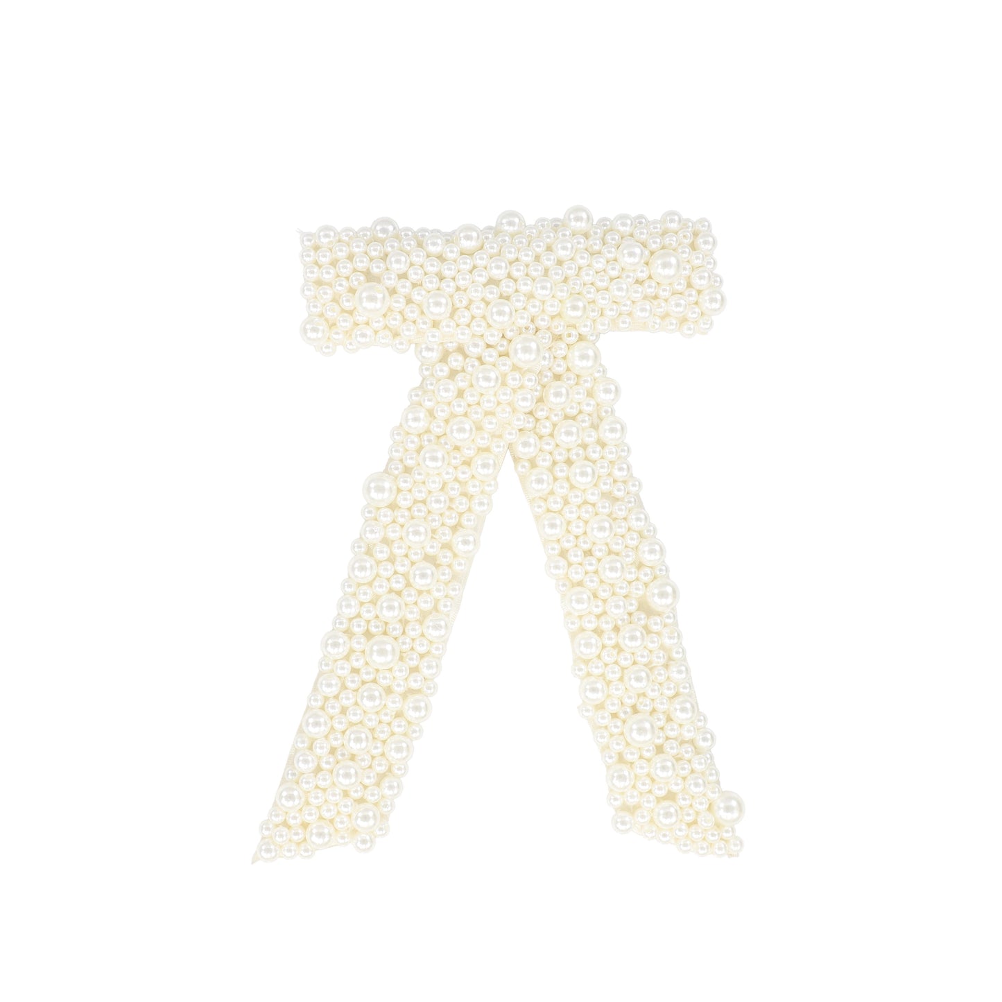 FRANCESCA GUILIANO IVORY PEARL EMBELLISHED BOW CLIP [FINAL SALE]