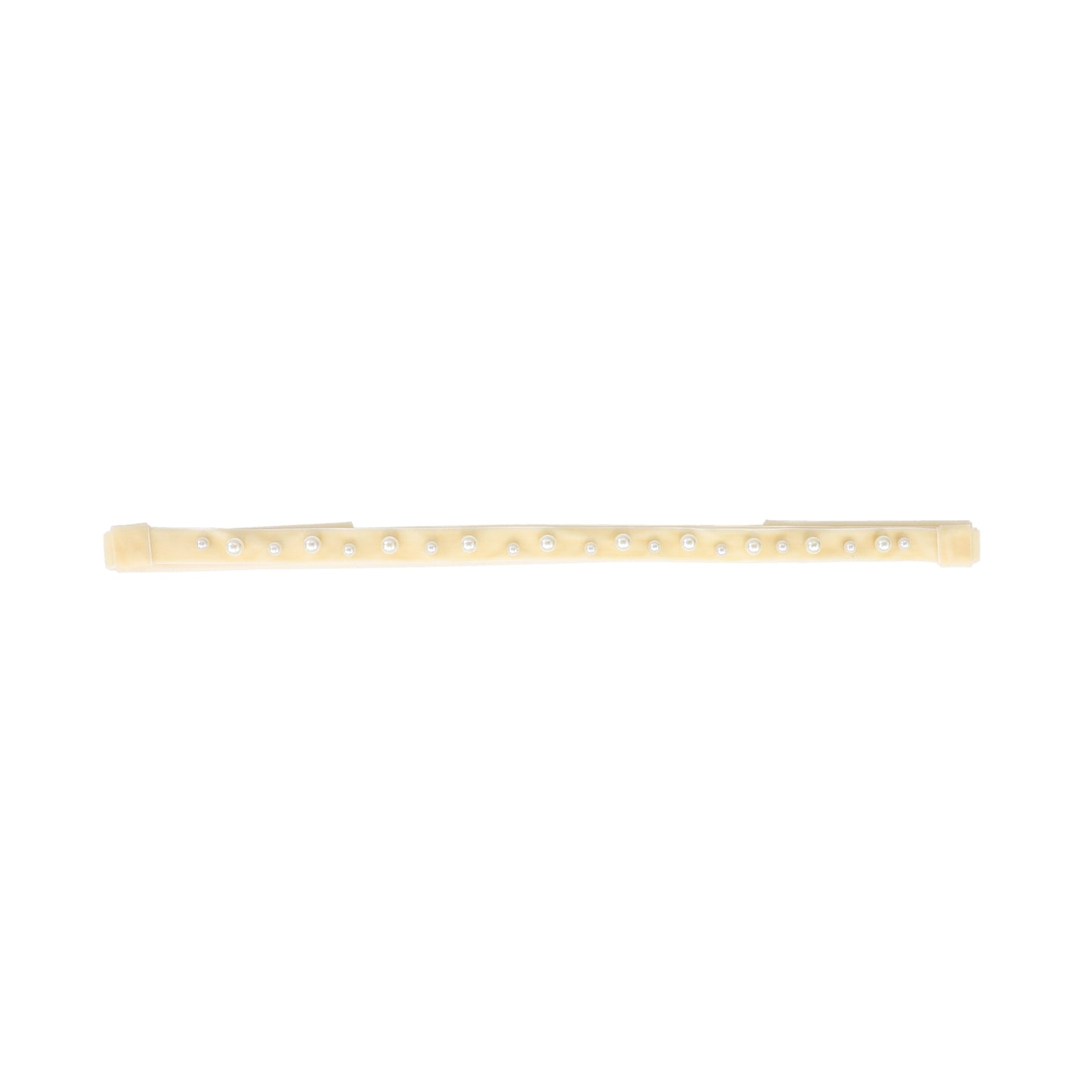 FRANCESCA GUILIANO CREAM SCATTERED PEARL RIBBON BAND
