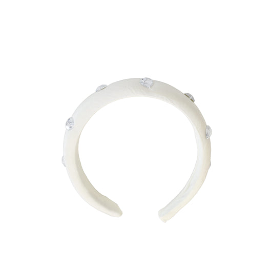 FRANCESCA GUILIANO IVORY HEART DIAMOND SCATTERED HEADBAND [FINAL SALE]