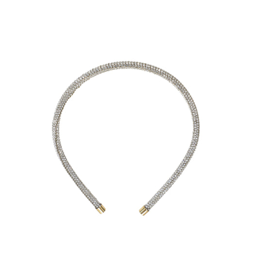 FRANCESCA GUILIANO SILVER RHINESTONE HEADBAND [FINAL SALE]