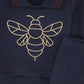 LE BOURDON NAVY BEE EMBROIDERED SWEATSHIRT SET